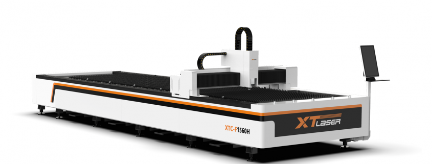 Fiber laser cutting machine.