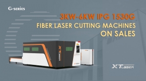 A fiber laser cutting machine.